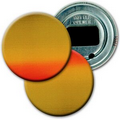 2 1/4" Diameter Round PVC Bottle Opener w/ 3D Lenticular Images - Brown/Yellow/Orange (Blank)